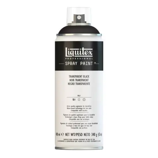 Liquitex&reg; Professional Spray Paint Transparent Black {1}