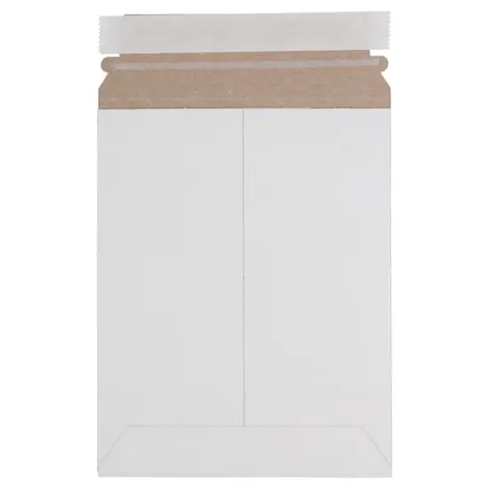 JAM Paper 7" x 9" White Flat Photo Mailer Peel & Seal Closure Envelopes, 6ct. {1}