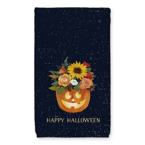 Floral Jackolantern 16" x 25" Tea Towel - Set of 2 {3}