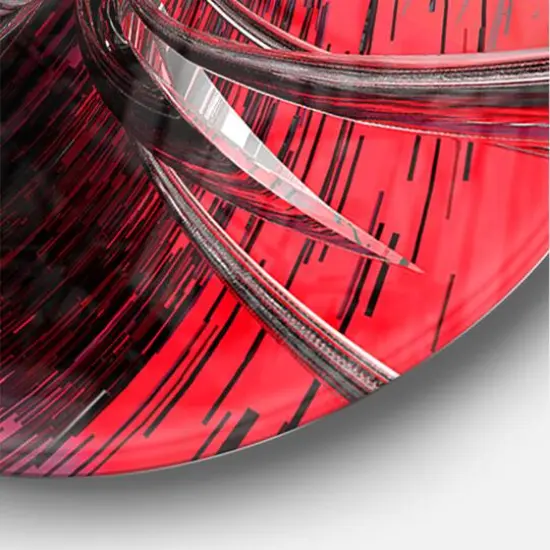 Designart Fractal 3D Deep Into Middle Wall Clock {4}