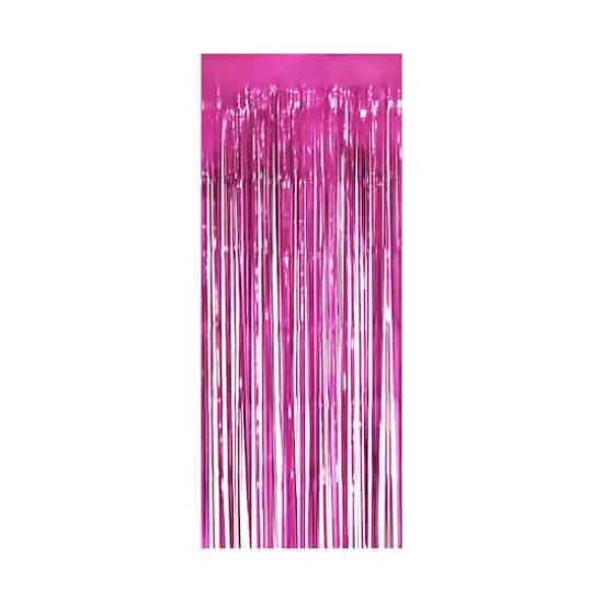 8ft. x 3ft. Fringe Curtain by Celebrate It&trade; Light Pink {1}