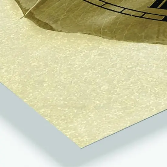 Designart Botanical Beige Retro Leaf Multipanel Wall Clock {4}