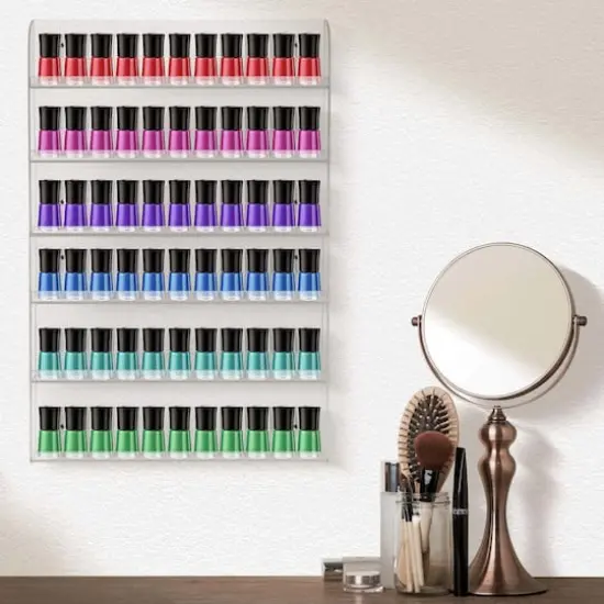 Sorbus Nail Polish Wall Rack Display Holder {5}