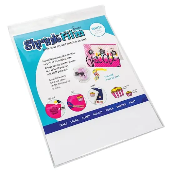 Grafix&reg; 8.5" x 11" White Shrink Film, 6ct. {1}