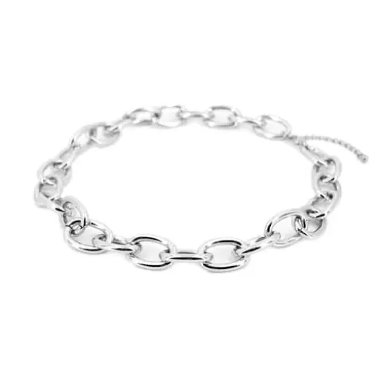 20" Rhodium-Colored Chunky Chain Necklace by Bead Landing&trade; {5}