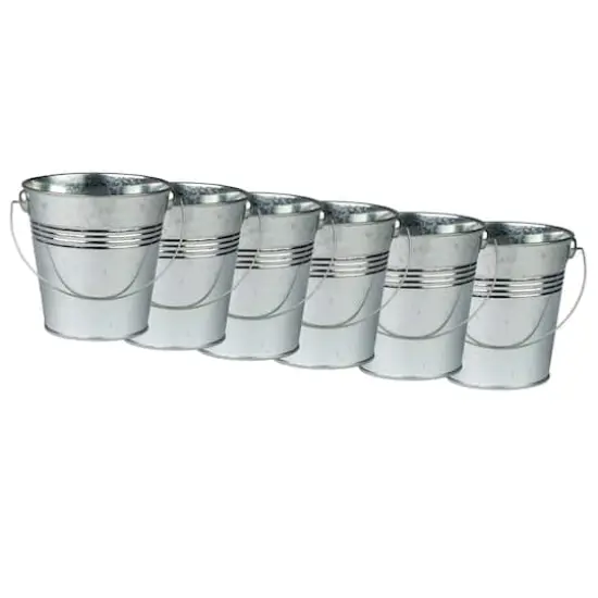 Teacher Created Resources Metal Buckets, 6ct. {1}