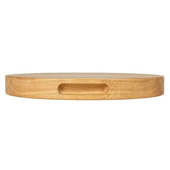 Hello Honey&reg; 15" Round Rubberwood Cheese & Cutting Board {6}