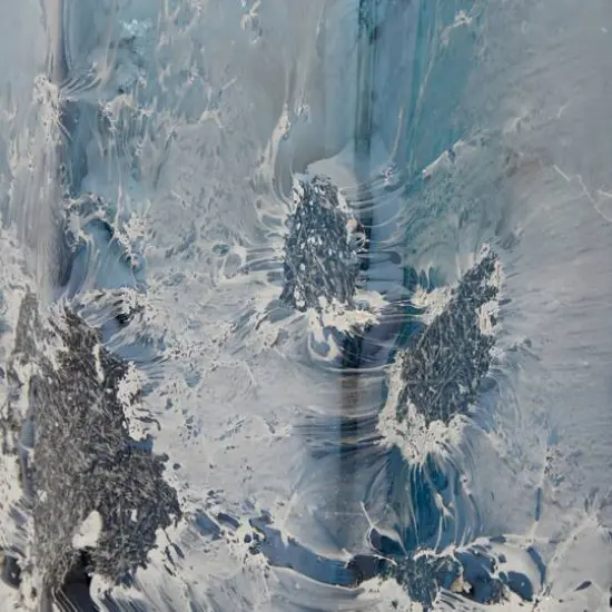 11.5" Blue Glass Contemporary Vase Set {6}