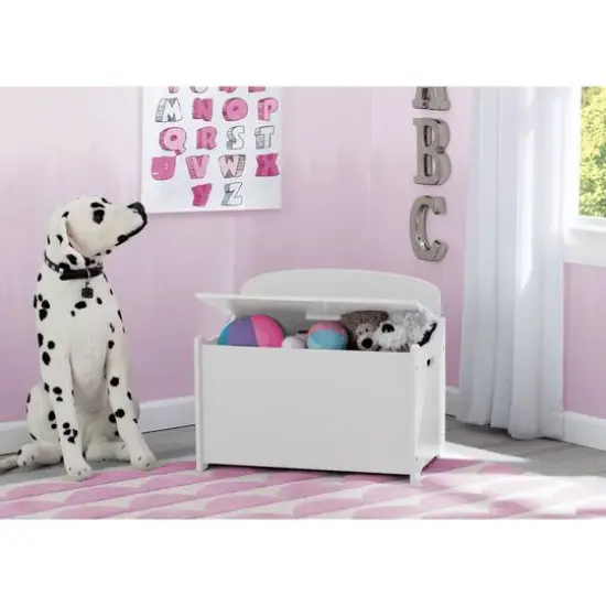Delta Children MySize Deluxe Toy Box Bianca White {4}