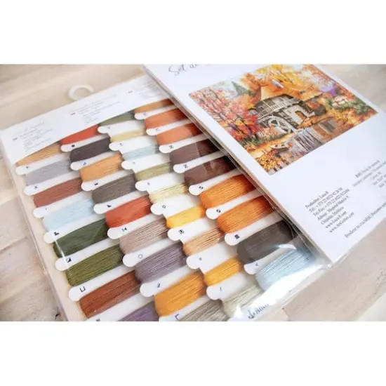 Luca-S Autumn Landscape Counted Cross Stitch Kit {3}