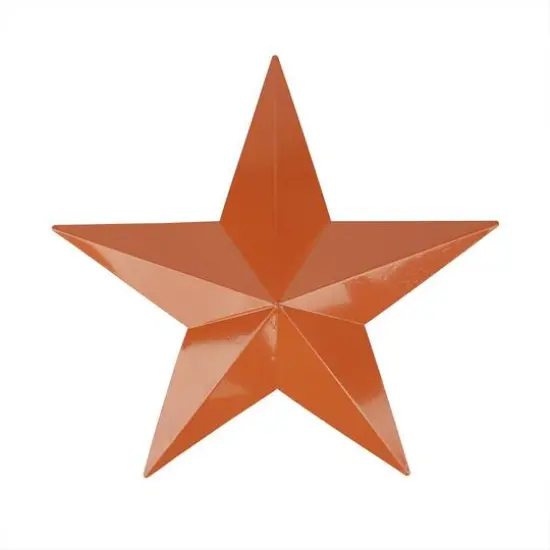 15" Light Brown Country Rustic Star Indoor/Outdoor Wall Decoration {1}