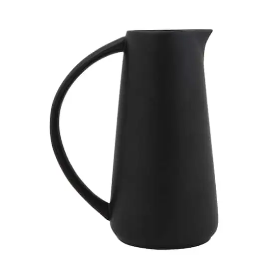 Hello Honey&reg; 48oz. Modern Stoneware Pitcher Black {1}
