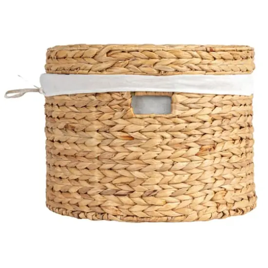 Hello Honey&reg; Natural Brown Serene Hyacinth Basket Set with Lids {6}