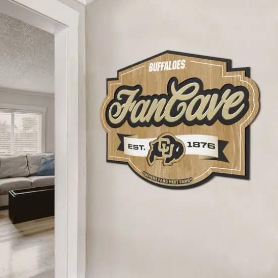 NCAA Fan Cave Sign Colorado Buffaloes {5}