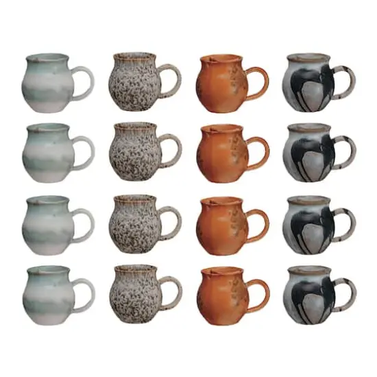 Hello Honey&reg; Artisanal Stoneware Mug with Integrated Teabag Holder Set {3}