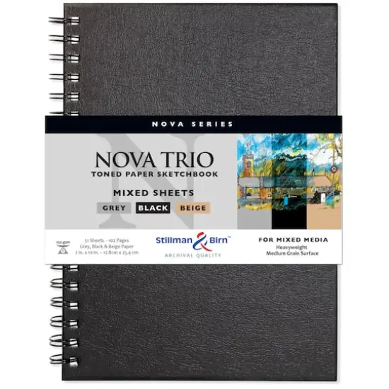 Stillman & Birn&trade; Nova Series Toned Paper Spiral Mixed Media Sketchbook {1}