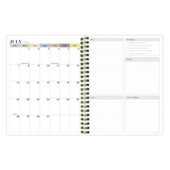 TF Publishing 2024 - 2025 Seersucker Stripe Medium Spiral Planner {3}