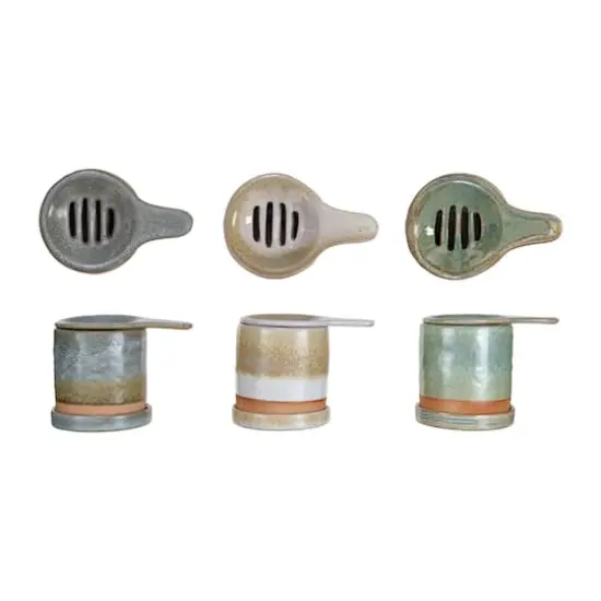 Hello Honey&reg; Stoneware Coffee Filter Set with Cup & Saucer {1}