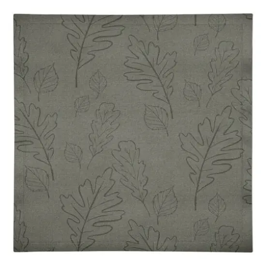 Green Large Leaf Pattern Cotton Twill Napkin {1}