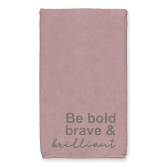 Be Bold Brave Brilliant Tea Towel Set Pink {3}
