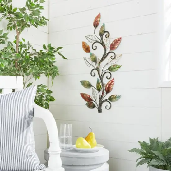 36" Multicolor Metal Traditional Floral Wall D&eacute;cor {9}