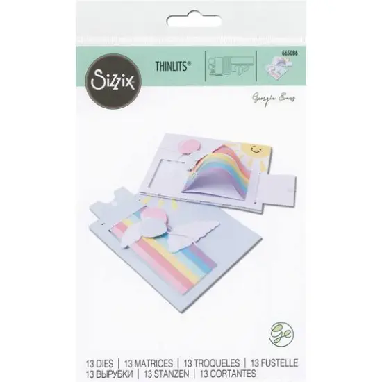 Sizzix&reg; Thinlits&trade; Die Card Rainbow Die Set {1}