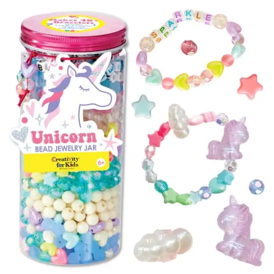 Creativity for Kids&reg; Unicorn Bead Jewelry Jar {1}