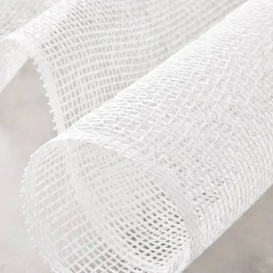 21" x 5yd. White Poly Burlap Mesh by Celebrate It&trade; {3}