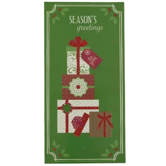 JAM Paper Season's Greetings Gifts Christmas Cards & Envelopes Set {3}