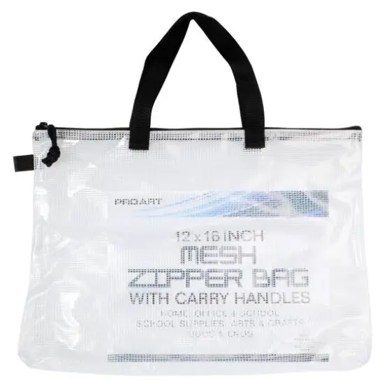 Pro Art&reg; Mesh & Vinyl Zipper Bag {4}