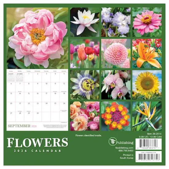 2026 Flowers Mini Calendar {6}