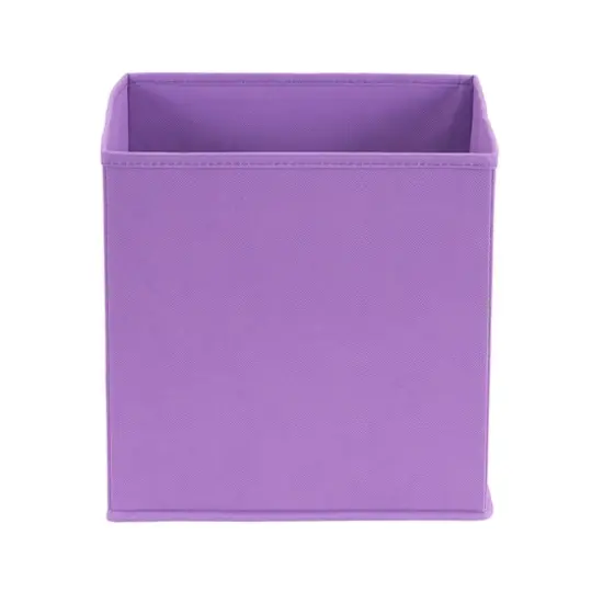 Household Essentials 11" Purple Storage Cubes with Diagonal Lip Handles, 6ct. {8}