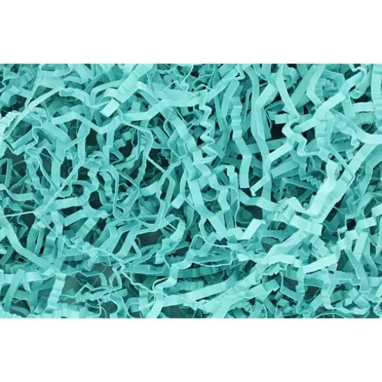 Essentials by Leisure Arts Crinkle Shred Box, 10lb. Light Teal {1}