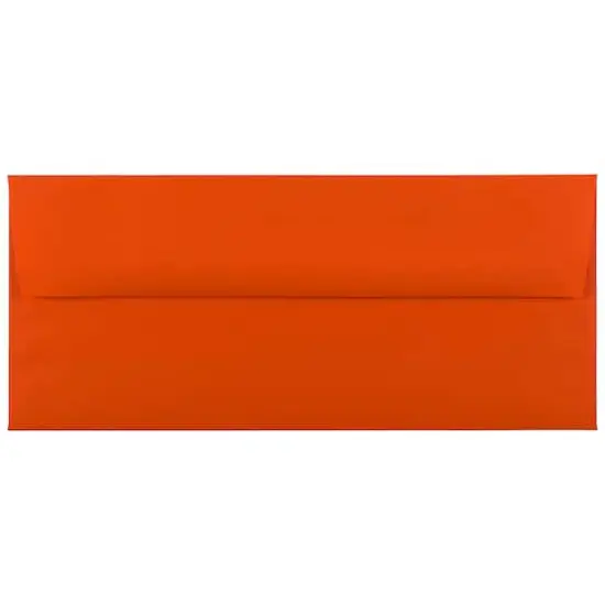 JAM Paper 8.5" x 11" Letter Paper & Envelopes #10 Business Stationery Set, 100ct. Orange Brite Hue {4}