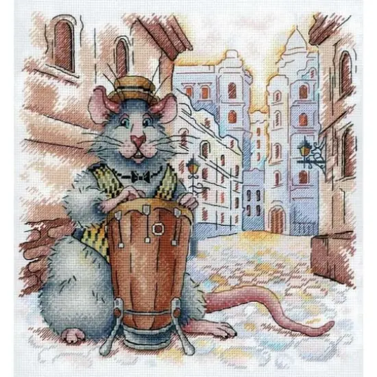 MP Studia Italian Streets Cross Stitch Kit {1}