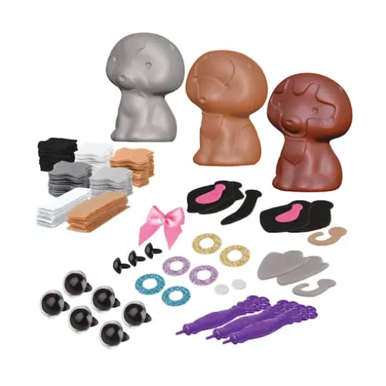 Assorted PlushCraft&trade; 3D Fabric Craft Mini Pack {3}