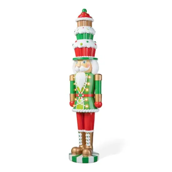 Glitzhome® 28" Pre-Lit Christmas Nutcracker Porch Décor with Timer {1}
