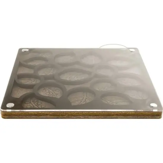 Wonderland Crafts 5" x 5" Leaf Bead Organizer with Transparent Cover {4}