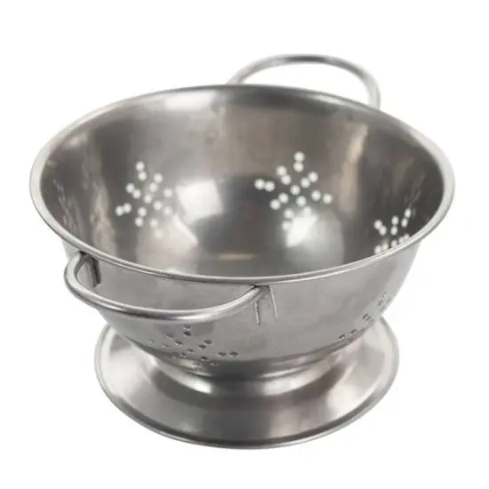 Gibson Home® Normandie 5.6'' Silver Stainless Steel Mini Colander {1}