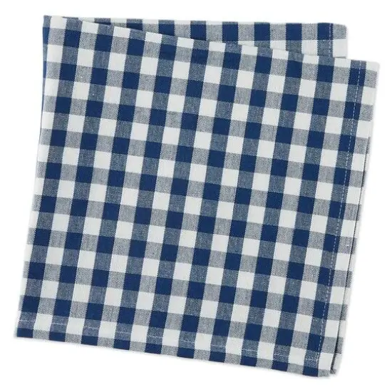 DII&reg; Navy & Off White Gingham Cotton Napkins, 4ct. {5}