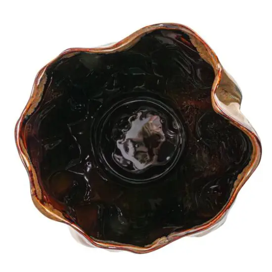 Hello Honey&reg; 9.5" Multicolor Organic Stoneware Planter Vase with Reactive Glaze {8}