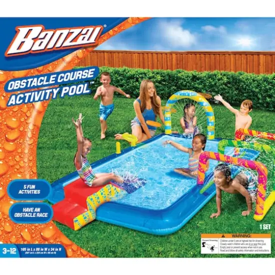 Banzai&reg; 9ft. Obstacle Course Activity Pool&trade; {3}