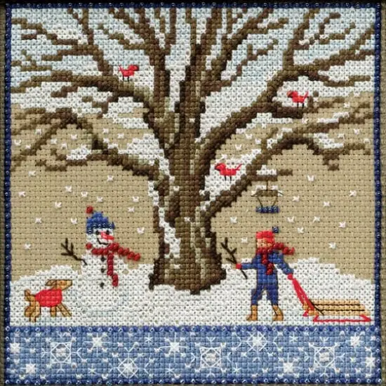 Mill Hill&reg; Winter Oak Counted Cross Stitch Kit {3}