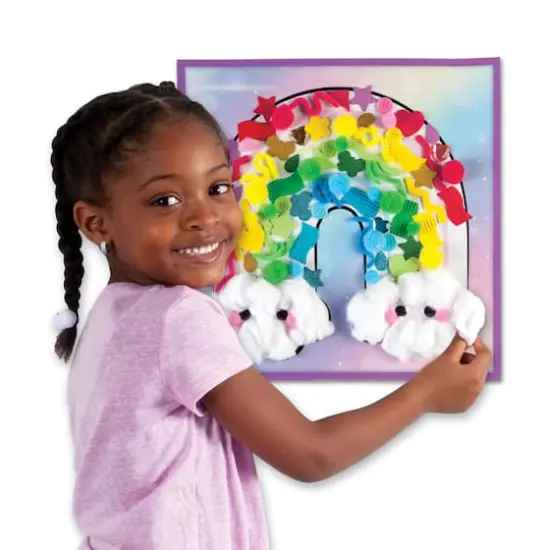 Creativity for Kids&reg; Rainbow Sticky Wall Art {4}