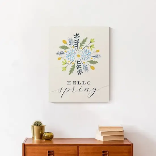 Hello Spring 16" x 20" Canvas Wall Art {5}