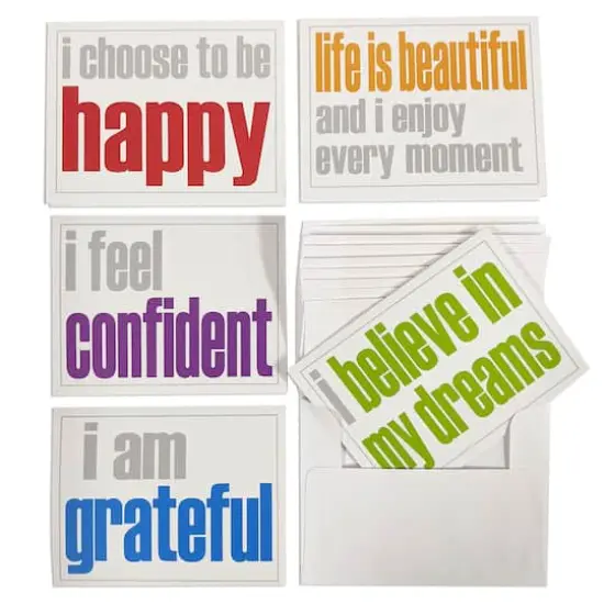 Inspired Minds Confidence Booster Set, Note Cards and Envelopes, 2 Each of 5 Titles {1}