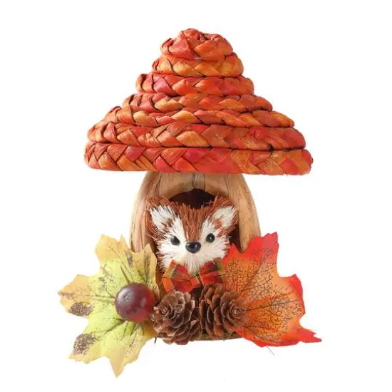 6.25" Fox in Mushroom House Natural D&eacute;cor by Ashland&reg; {1}