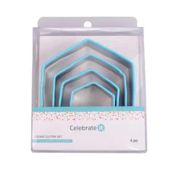 Hexagon Stainless Steel Nested Cookie Cutter Set by Celebrate It&reg; {5}