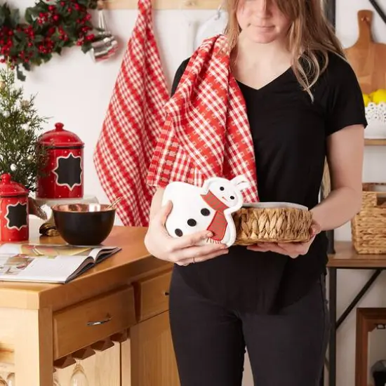 DII&reg; Cozy Snowman Potholder Gift Set {6}