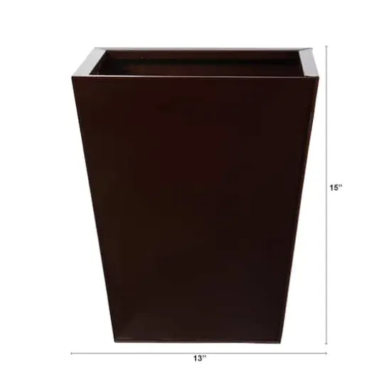 15" Classic Square Metal Planter {3}